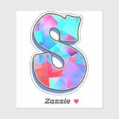 Letter S_ Graffiti alfabet letters Sticker (Vel)