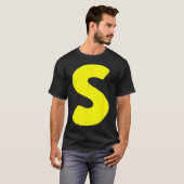 Letter S Grappige Chipmunk Groep Matching Hallowee T-shirt (Voorkant volledig)