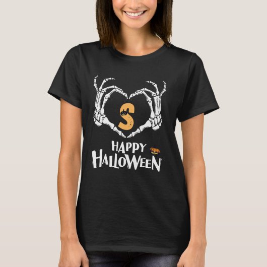 Letter S Grappige Chipmunk Groep Matching Hallowee T-shirt (Voorkant)