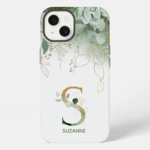 Letter S Groene Varens & Succulenten iPhone 13 Hoesje