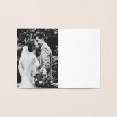 Letter S Initiaal Elegant Flourish Monogram Name Folie Kaarten (Binnen)