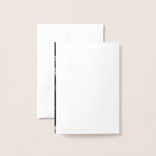 Letter S Initiaal Elegant Flourish Monogram Name Folie Kaarten (Met envelop)