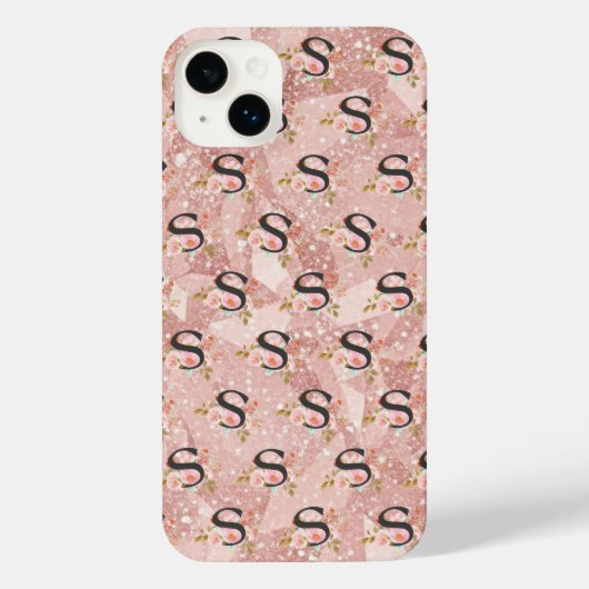 Letter S iPhone Hoesje (Achterkant)