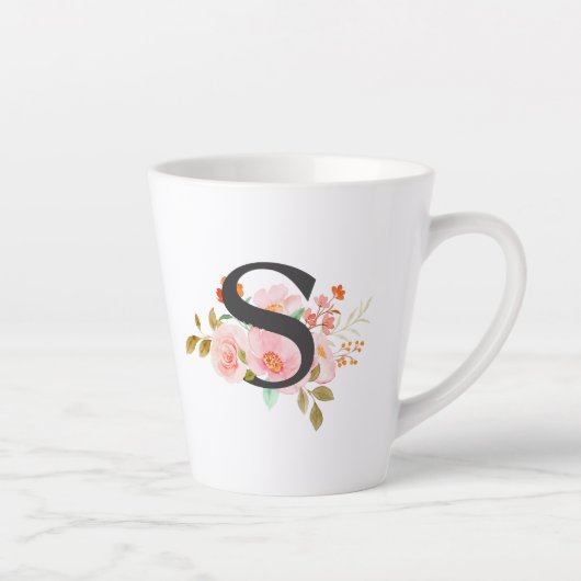 Letter S Latte Mok (Rechts)