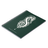 Letter S Linocut Botanische Monogram Notitieboek (Linkerzijde)