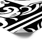 Letter S Medieval Monogram  Initiaal Poster (Hoek)