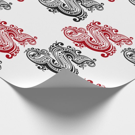 letter S monogram Cadeaupapier