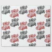   letter S monogram Cadeaupapier (Vlak)