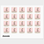 Letter S Monogram Cupcake Logo Business Box Label (Vel)