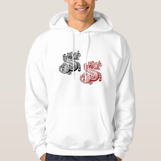 letter S monogram Hoodie (Voorkant)