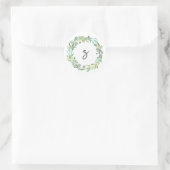 Letter S Monogram Initiaal Sticker Envelopsluiting (Tas)