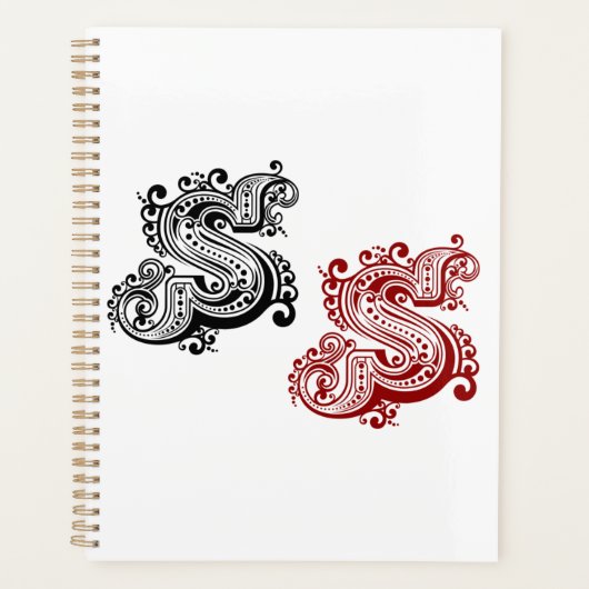  letter S monogram Planner (Voorkant)