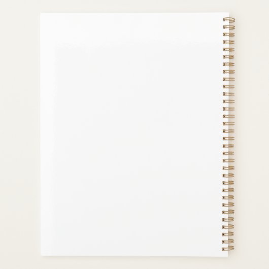 letter S monogram Planner (Achterkant)