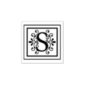 Letter S Monogram Rubberstempel (Afrduk)