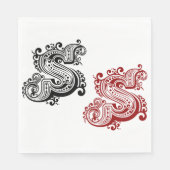   letter S monogram Servet (Voorkant)