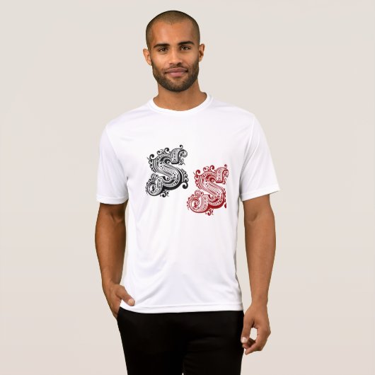   letter S monogram T-shirt (Voorkant volledig)