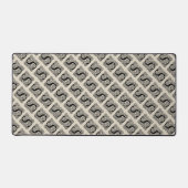 Letter S Monogram Vintage Keltische Knoopprint Bureaumat (Voorkant)