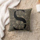 Letter S Monogram Vintage Keltische Knoopprint Kussen (Deken)