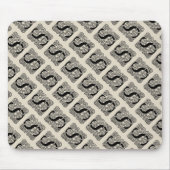 Letter S Monogram Vintage Keltische Knoopprint Muismat (Voorkant)