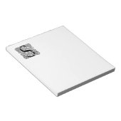 Letter S Monogram Vintage Keltische Knoopprint Notitieblok (Schuin)
