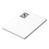 Letter S Monogram Vintage Keltische Knoopprint Notitieblok (Linkerzijde)