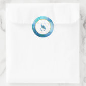 *~* LETTER S - Nautische strandenvelop Sticker (Tas)