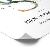 Letter S New Baby Monogram Birth Print Greenery (Hoek)