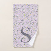 Letter S paarse liberty Bad Handdoek (Handdoek)