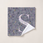 Letter S paarse liberty Bad Handdoek (Wasdoekje)