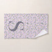 Letter S paarse liberty Bad Handdoek (Handdoek)