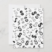 Letter S-patroon Notitiekaartje (Voorkant)