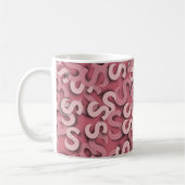 Letter S Roze Koffiemok (Links)