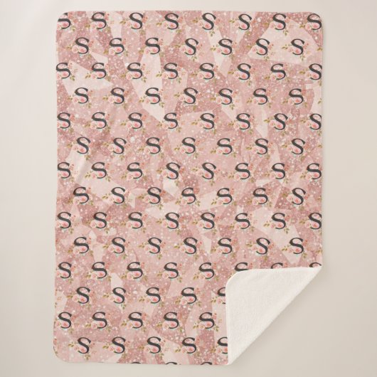 Letter S Sherpa Deken (Voorkant)