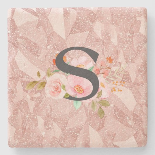 Letter S Stenen Onderzetter (Voorkant)