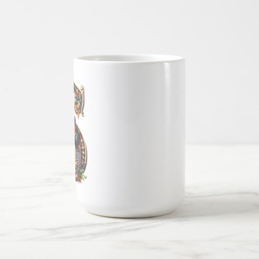 Letter S Thanksgiving turkey style gift  Koffiemok (Center)