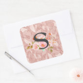 Letter S Vierkante Sticker (Envelop)