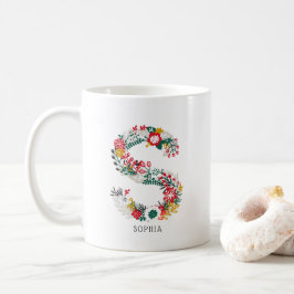 letter S | Whimsical Floral Letter Monogram I Mok