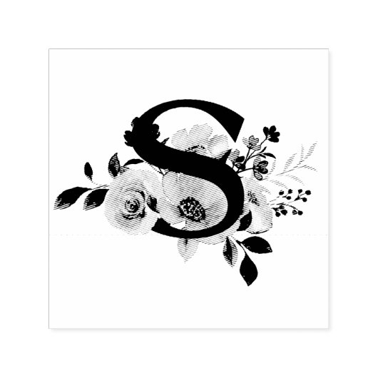 Letter S Zelfinktende Stempel (Design)