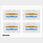 Letter Scramble Rechthoekige Sticker (Vel)