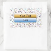 Letter Scramble Rechthoekige Sticker (Tas)