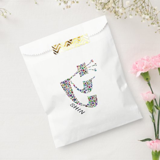 Letter Shin Bedankzakje (Gezegeld)