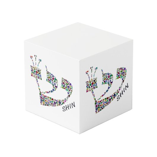 Letter Shin Kubus (Achter hoekig)