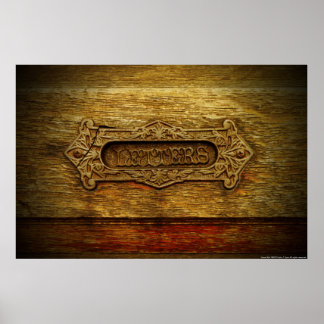 Letter-sleuf afdrukken/Poster Poster