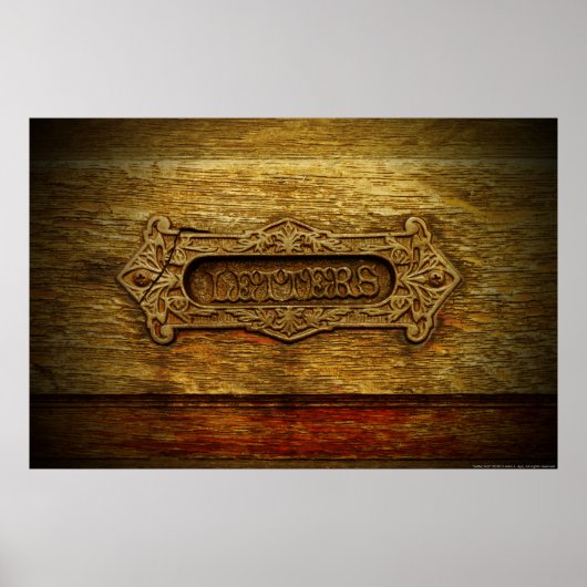 Letter-sleuf afdrukken/Poster Poster (Voorkant)