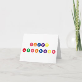Letter Snoep Birthday Kaart