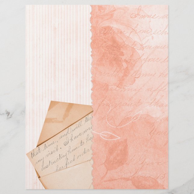  Letter & Stripe Collage Scrapbook Papier (Voorkant)