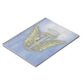 Letter T Angel Monogram Notitieboek (Linkerzijde)