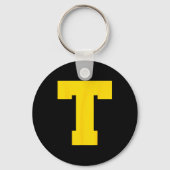 Letter T Christmas Thanksgiving Costume Sleutelhanger (Voorkant)