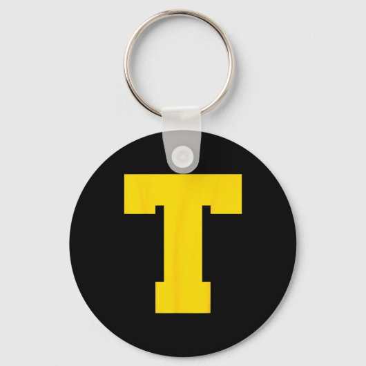Letter T Christmas Thanksgiving Costume  Sleutelhanger (Voorkant)