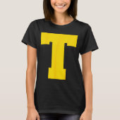 Letter T Christmas Thanksgiving Costume T-shirt (Voorkant)